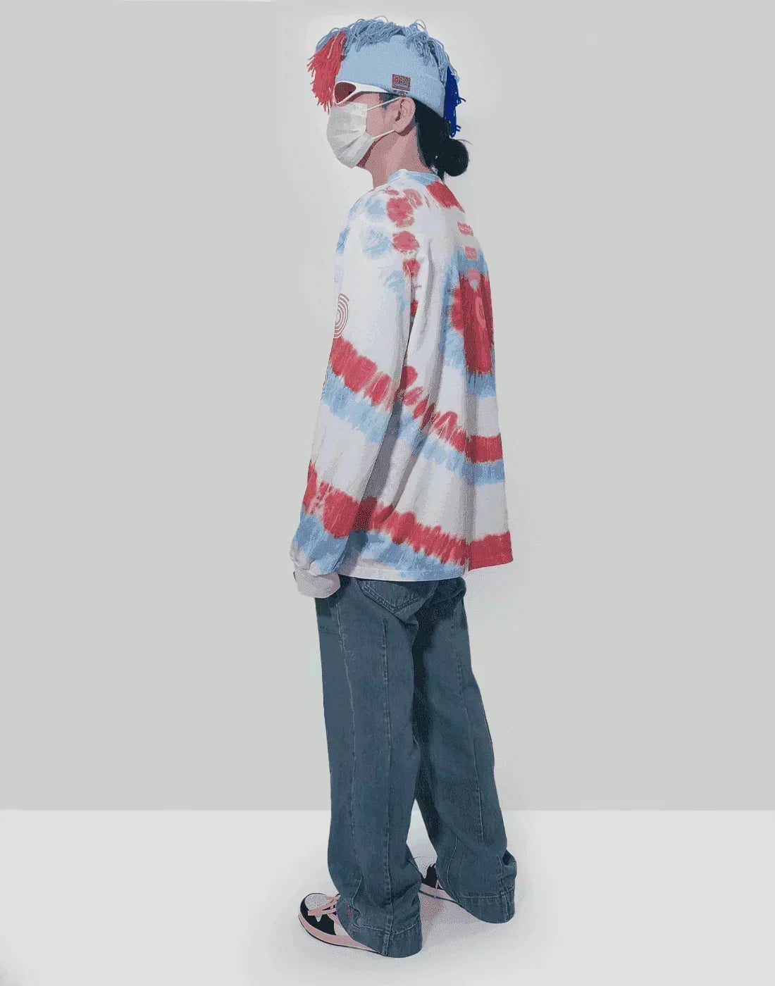 99%IS- - Wide Washed Bondage Denim - 082plus