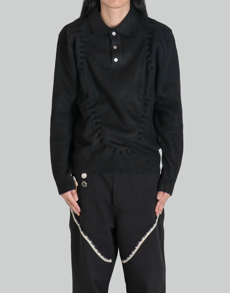 JUNTAE KIM - BEADED CORSET SWEATER - 082plus