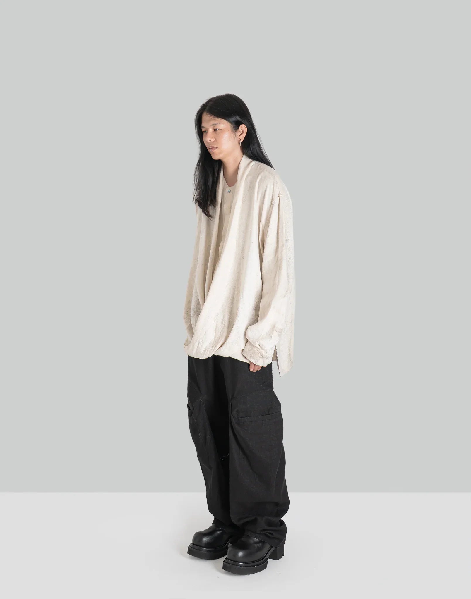 JiyongKim - BIO DRAPED SHIRT - 082plus