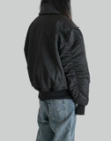 FENG CHEN WANG - BLACK LAPEL CARGO JACKET - 082plus