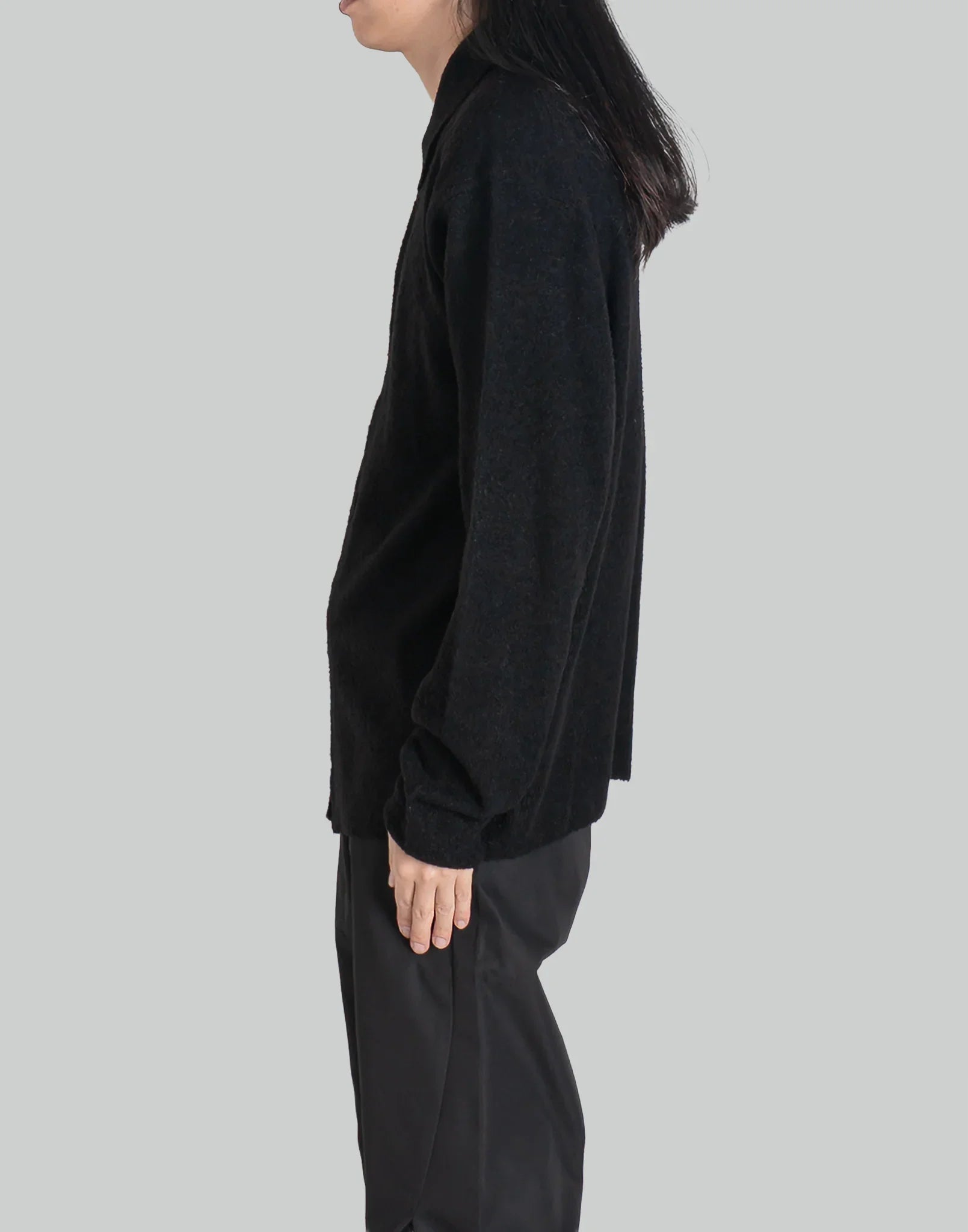 POST ARCHIVE FACTION - BOUCLE ZIP SHIRT (ARCHIVE) - 082plus