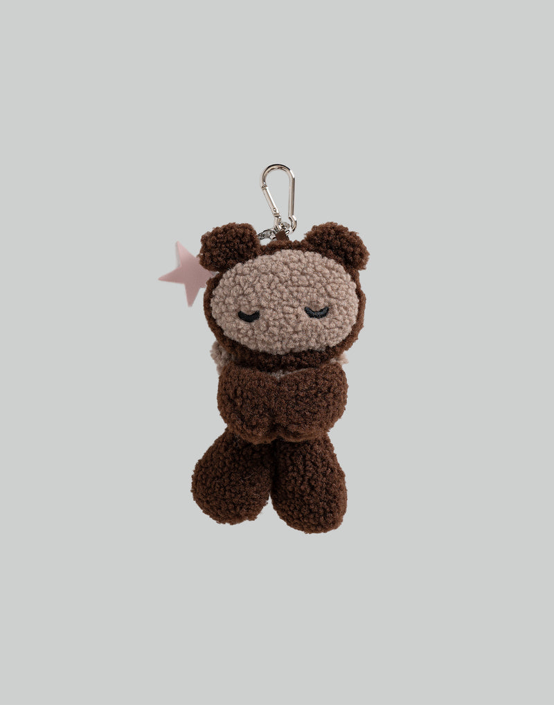 BUMPY ANGEL TEDDY PLUSH KEYCHAIN