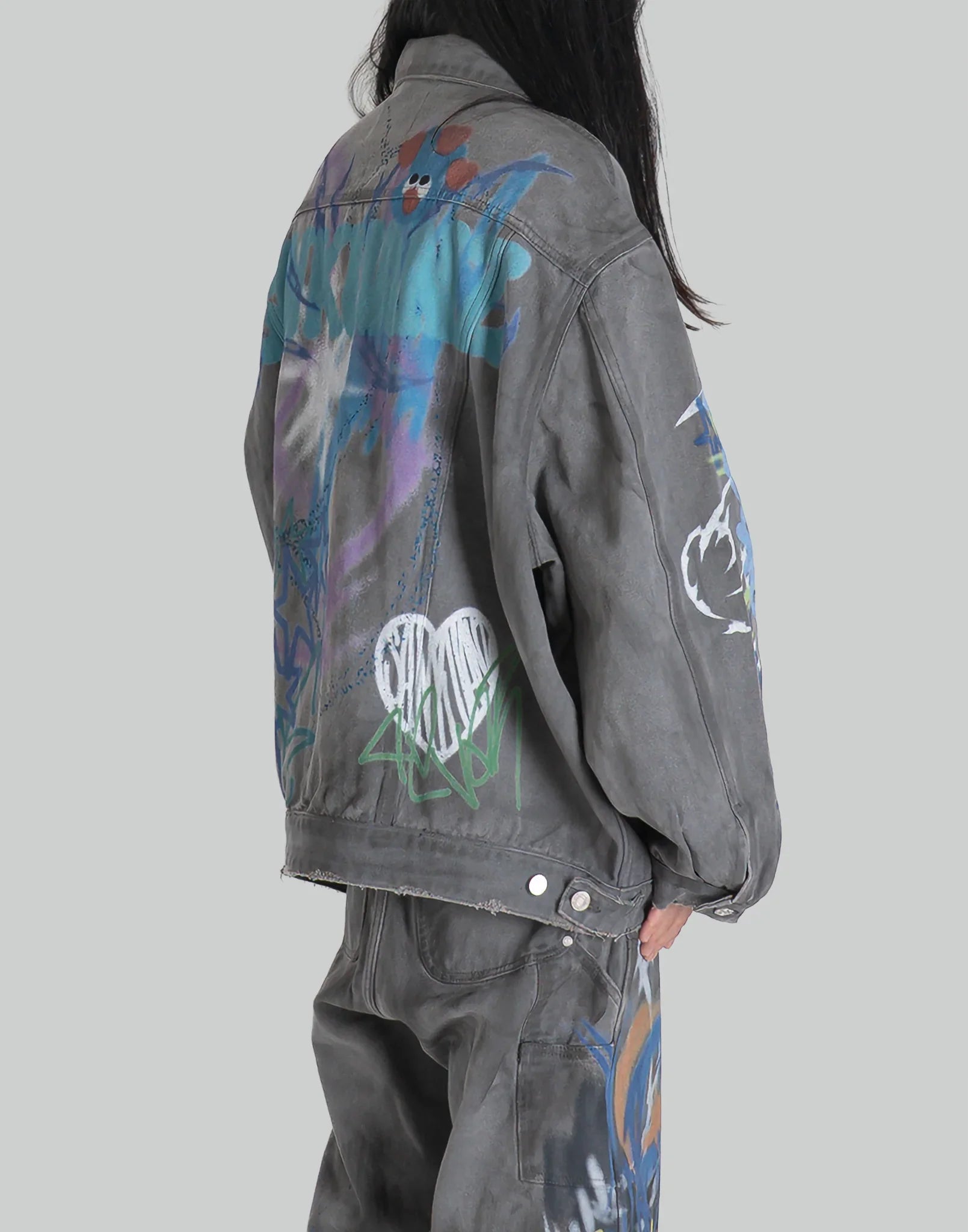 SANKUANZ - BUMPY GRAFFITI JACKET - 082plus