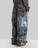 SANKUANZ - BUMPY GRAFFITI LOOSE SWEATPANTS - 082plus