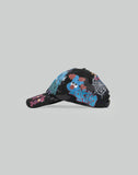 SANKUANZ - BUMPY GRAFFITI PRINT DENIM BASEBALL CAP - 082plus