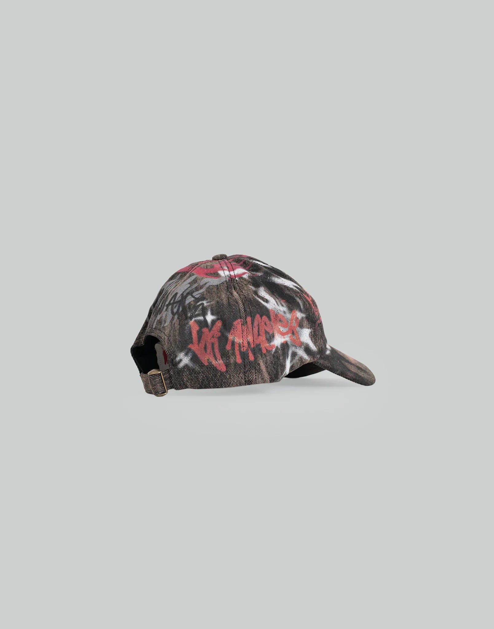 SANKUANZ - BUMPY GRAFFITI PRINT DENIM BASEBALL CAP - 082plus