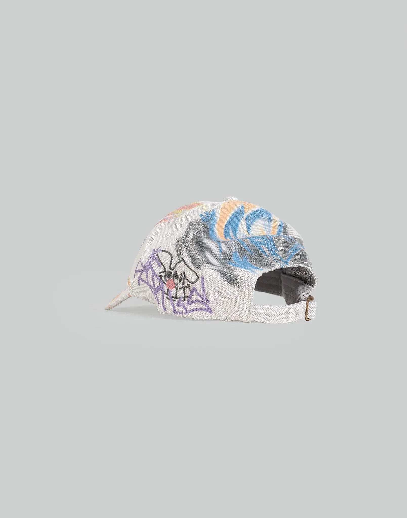 SANKUANZ - BUMPY GRAFFITI PRINT DENIM BASEBALL CAP - 082plus