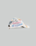 BUMPY GRAFFITI PRINT DENIM BASEBALL CAP
