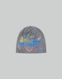 SANKUANZ - BUMPY GRAFFITI PRINT KNIT BEANIE - 082plus