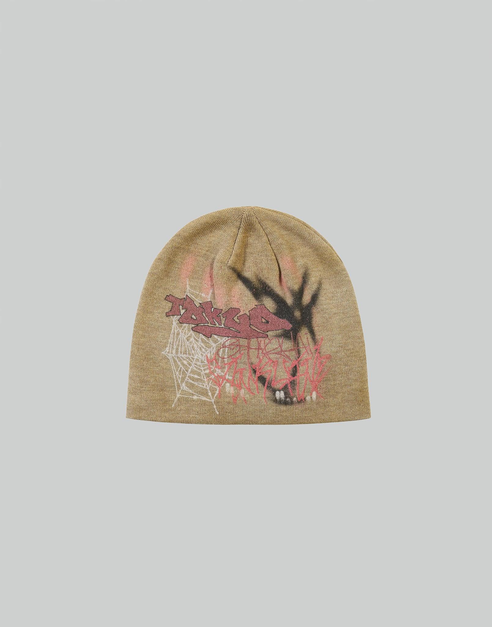 SANKUANZ - BUMPY GRAFFITI PRINT KNIT BEANIE - 082plus