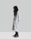 SANKUANZ - BUMPY GRAFFITI PRINT BLEACHED CREWNECK SWEATSHIRT - 082plus