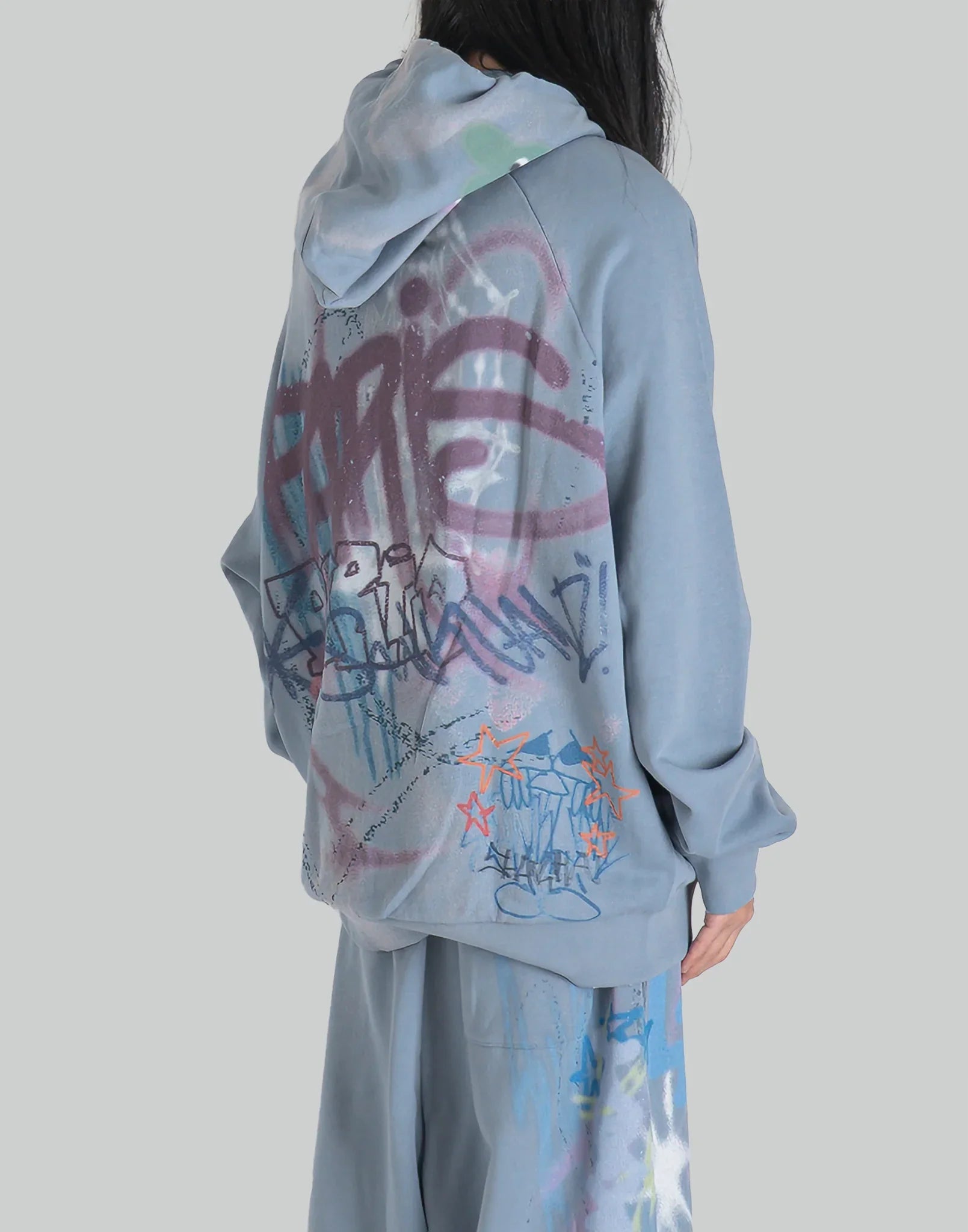 SANKUANZ - BUMPY GRAFFITI ZIP-UP HOODIE - 082plus