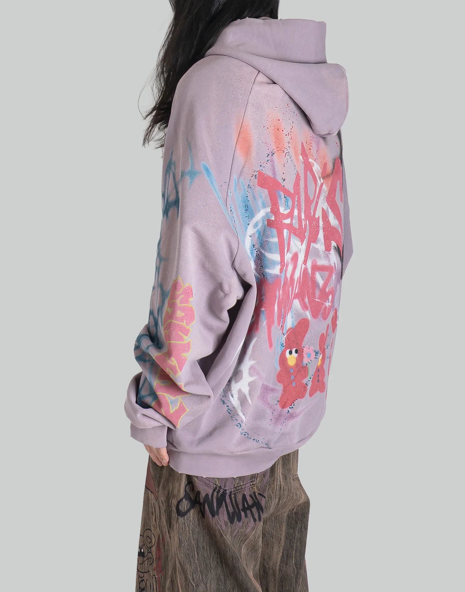 SANKUANZ - BUMPY GRAFFITI ZIP-UP HOODIE - 082plus