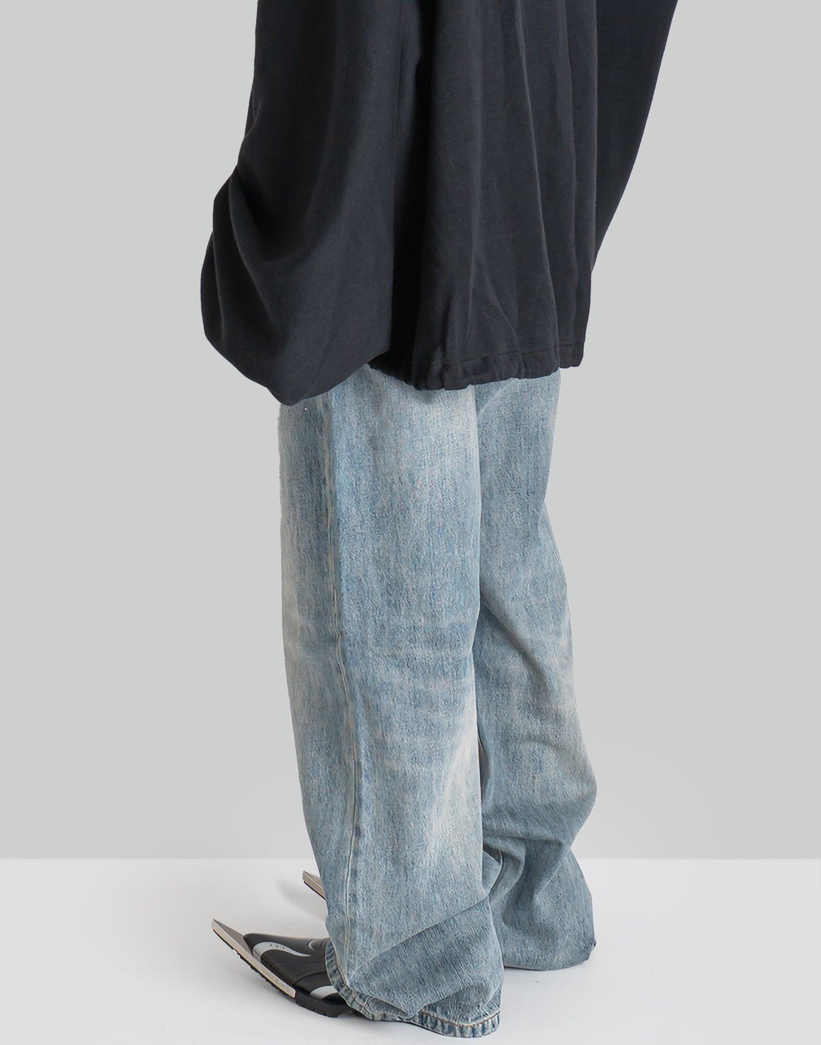 SANKUANZ - BUMPY LOGO RHINESTONE DENIM PANTS - 082plus