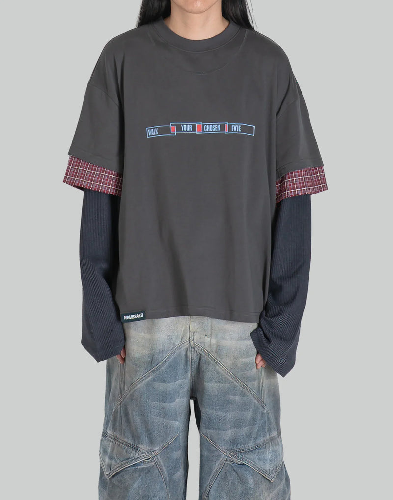NAMESAKE - CHUCK 3-LAYERED TEE - 082plus