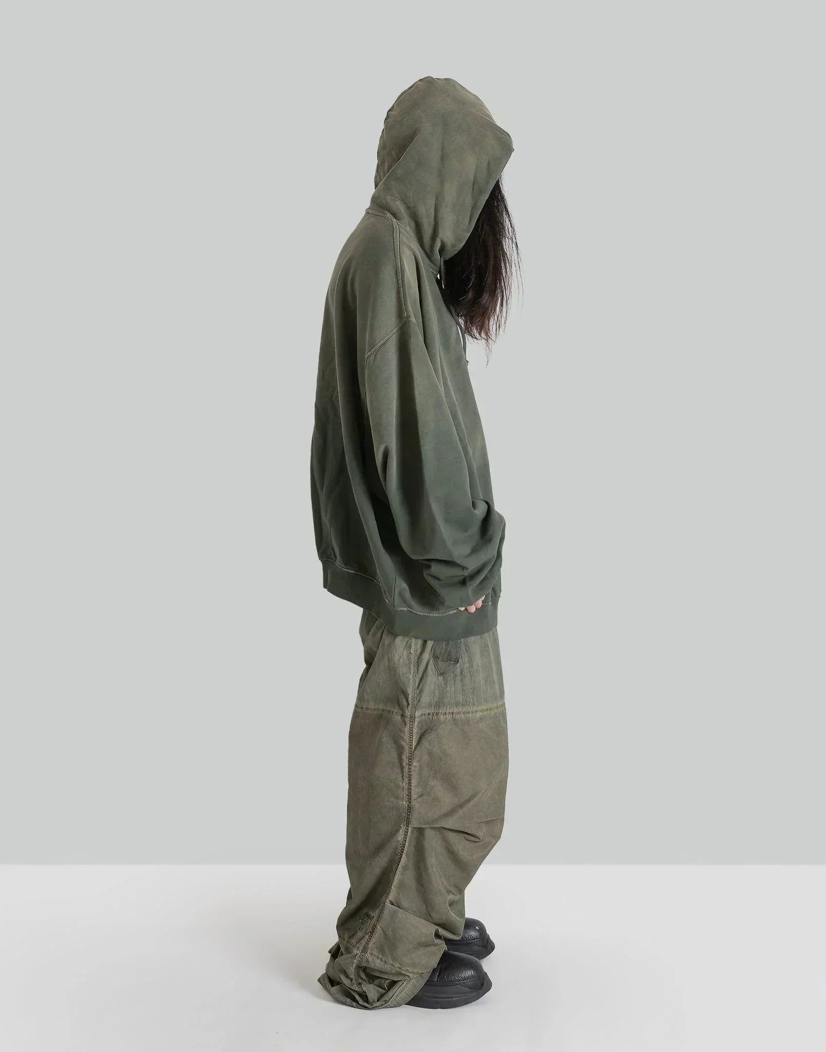 032C - 'SPLICED'' BUBBLE HOODIE - 082plus