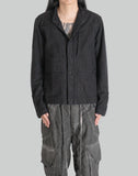 blackmerle - COLLARLESS JACKET - 082plus