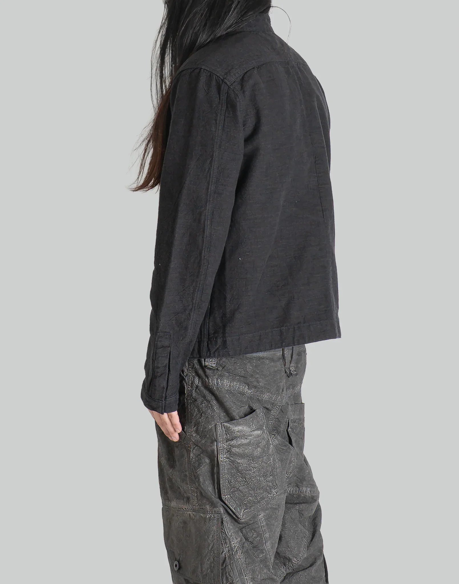 blackmerle - COLLARLESS JACKET - 082plus