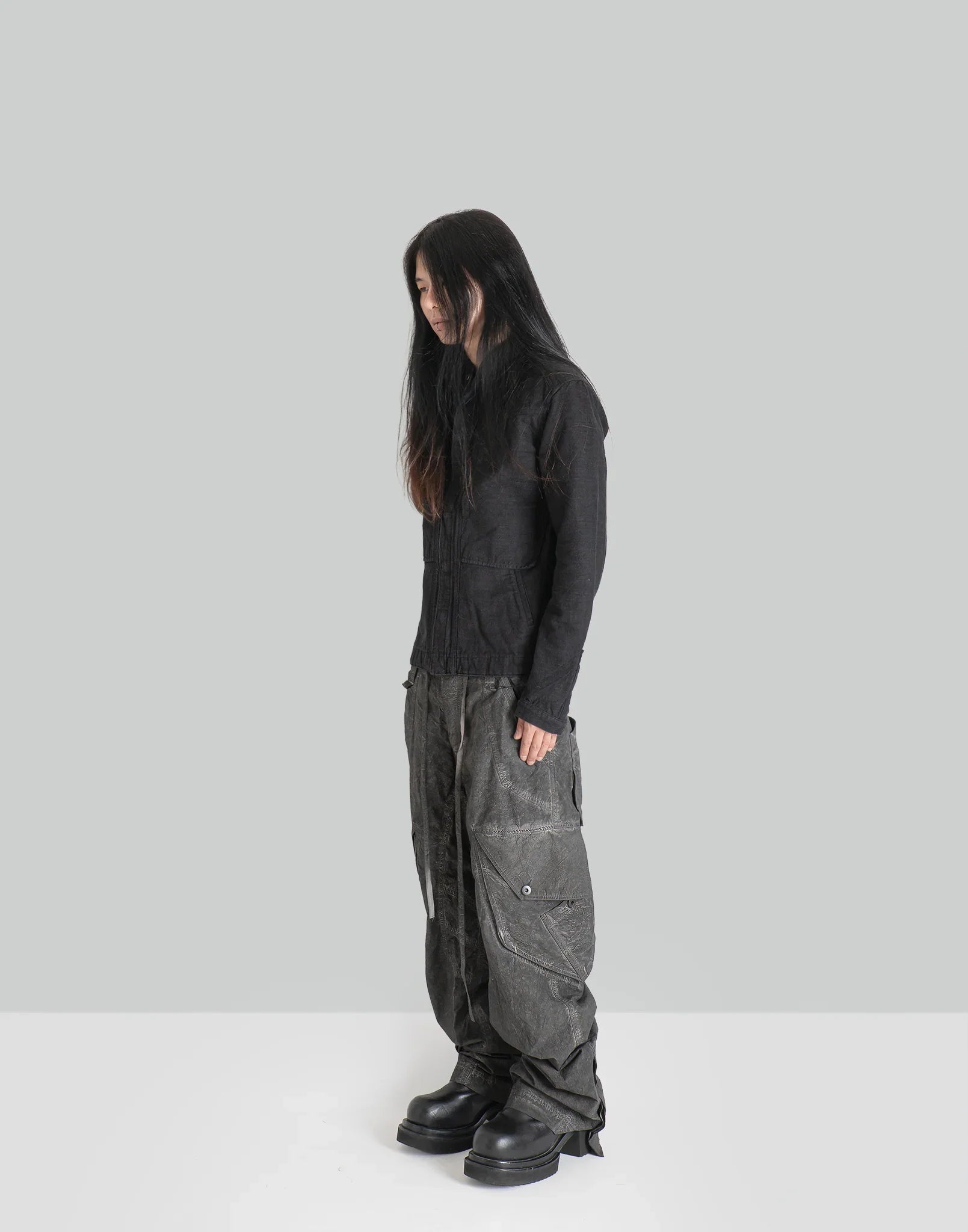 blackmerle - COLLARLESS JACKET - 082plus