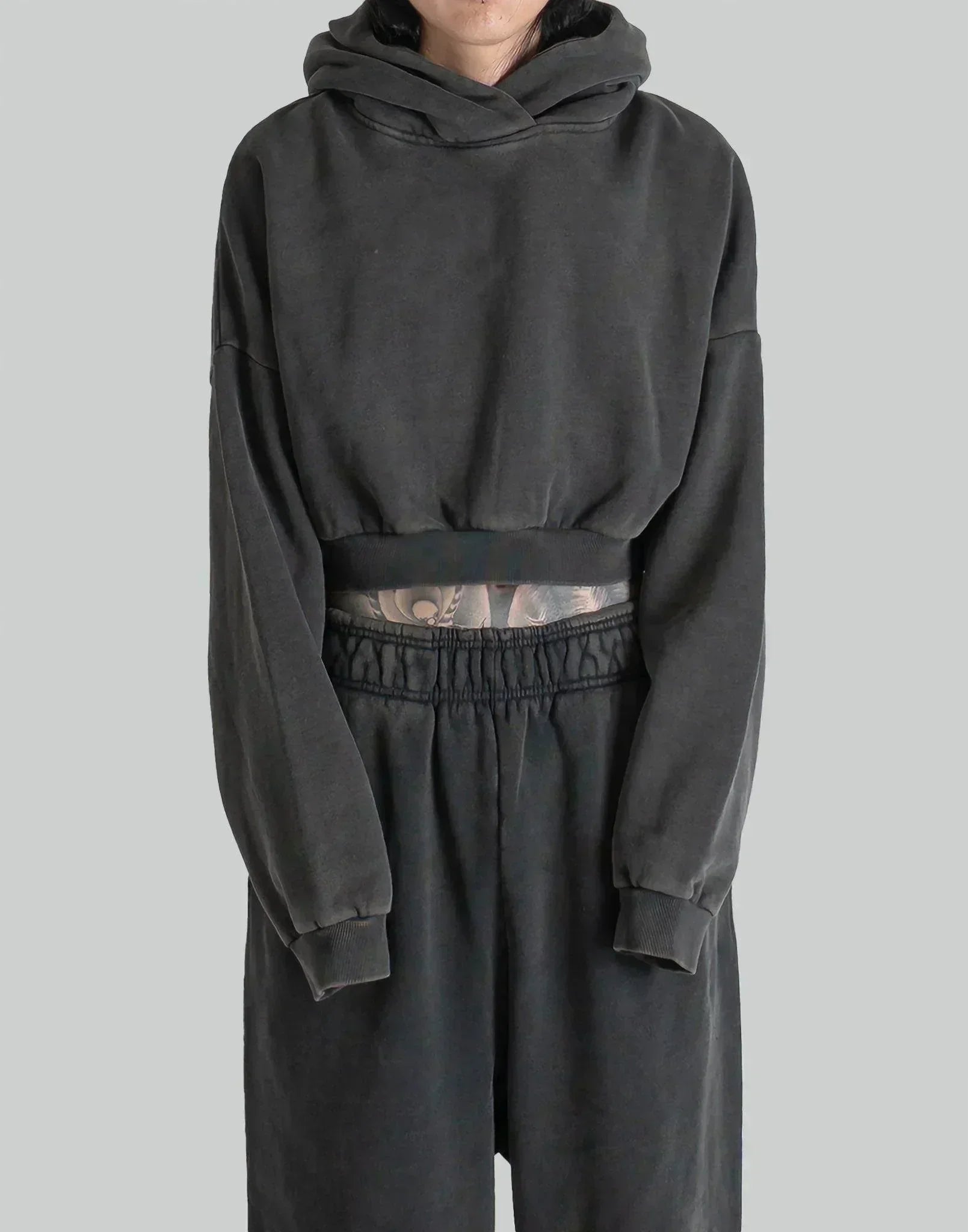 entire studios - CROPPED HEAVY HOOD - 082plus