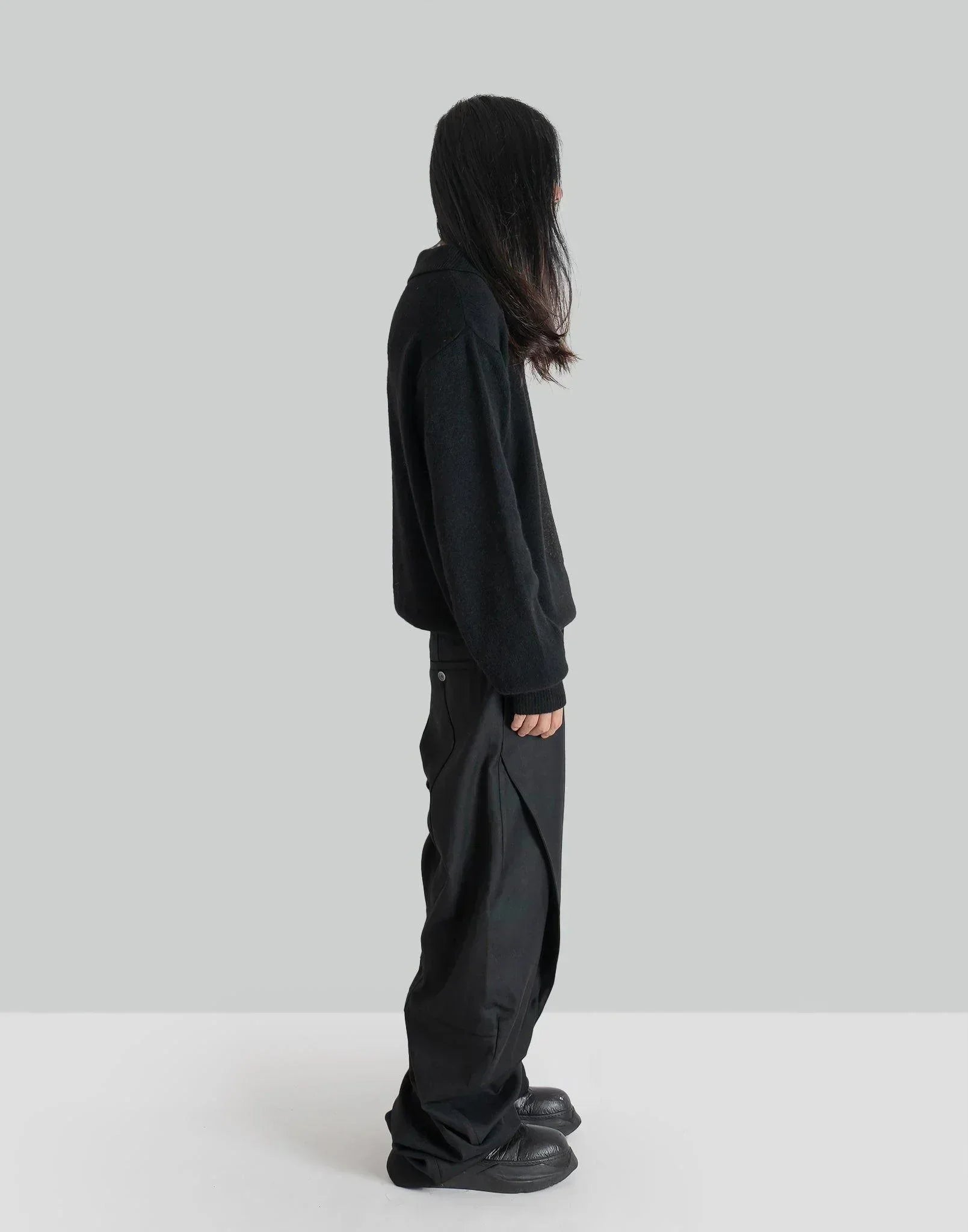 JiyongKim - CURVED WIDE TROUSERS - 082plus