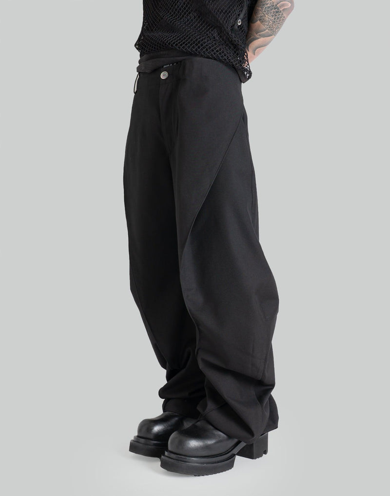 JiyongKim - CURVED WRAP TROUSERS - 082plus