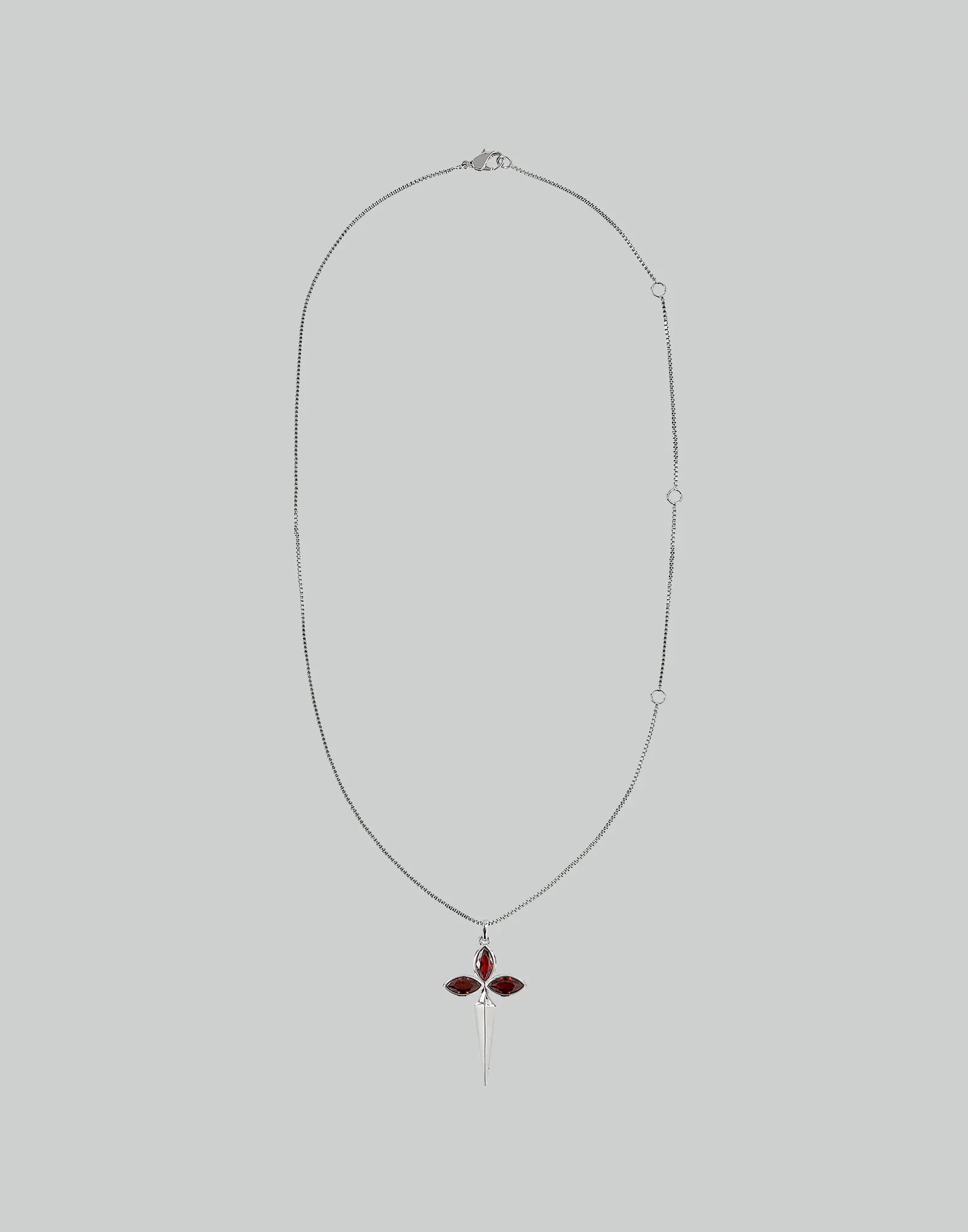 SANKUANZ - DAGGER ZIRCON THIN CHAIN NECKLACE - 082plus