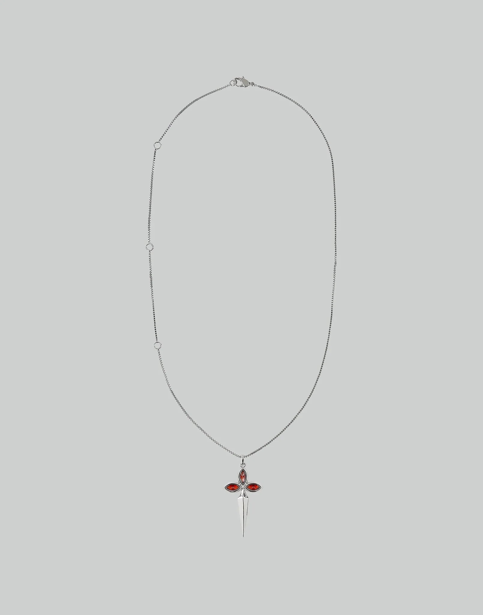 SANKUANZ - DAGGER ZIRCON THIN CHAIN NECKLACE - 082plus