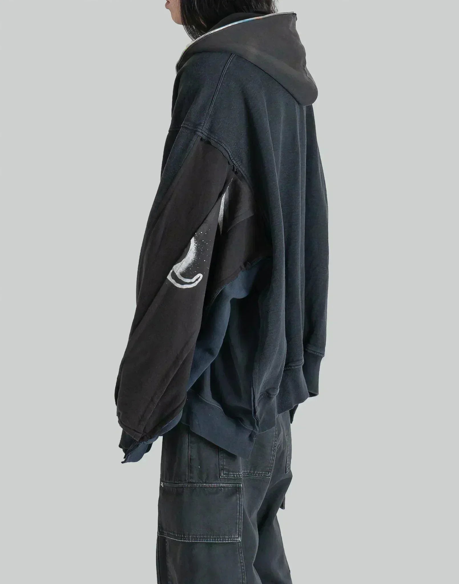 DISCOVERED - Band Tee Dolman Zip Hoodie - 082plus