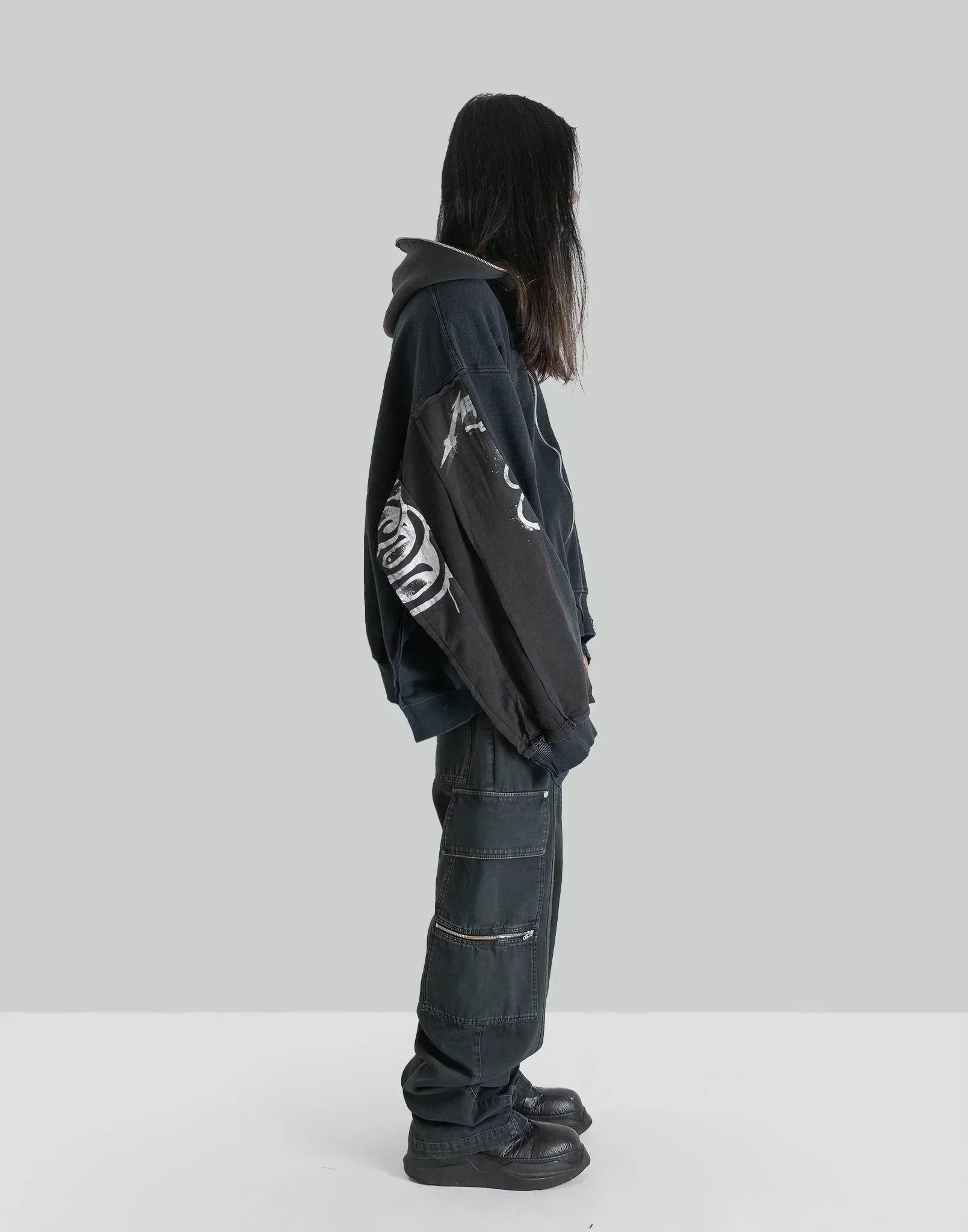 DISCOVERED - Band Tee Dolman Zip Hoodie - 082plus
