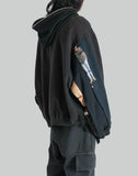 DISCOVERED - Band Tee Dolman Zip Hoodie - 082plus