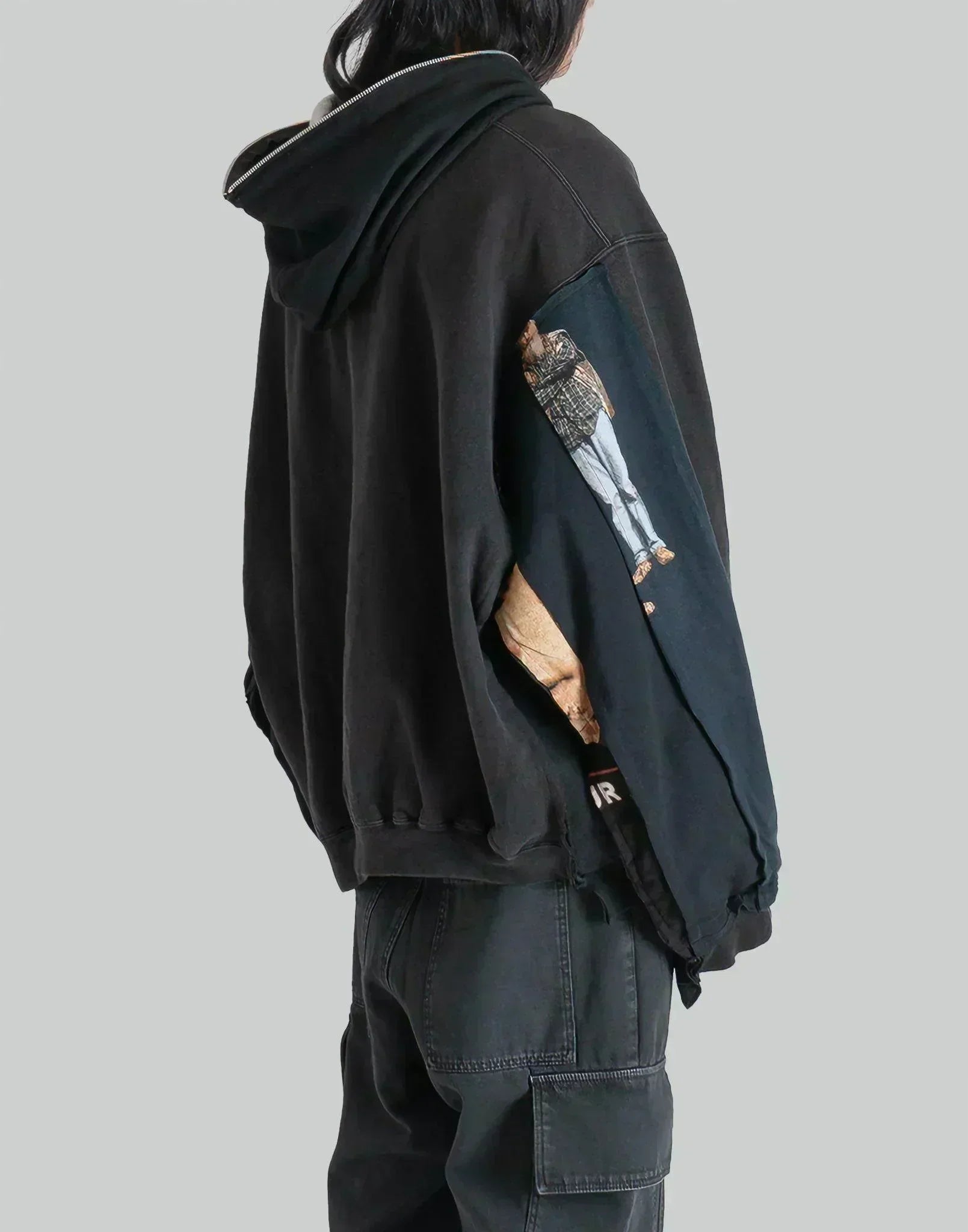 DISCOVERED - Band Tee Dolman Zip Hoodie - 082plus