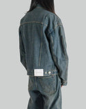 FENG CHEN WANG - DENIM DECONSTRUCTION OVERSIZED JACKET - 082plus