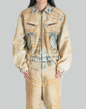 DENIM LINING BOMBER