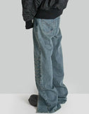 FENG CHEN WANG - DENIM SEAMING PANTS - 082plus