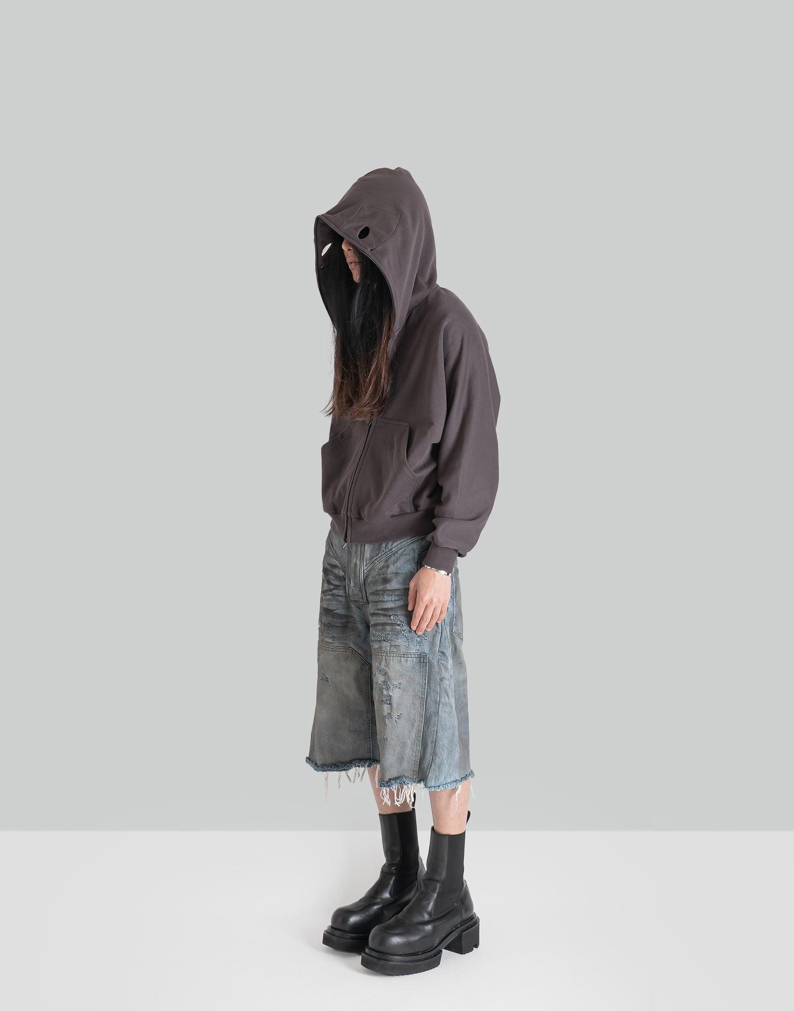 DINGYUN ZHANG - DISTRESSED DENIM SHORTS - 082plus
