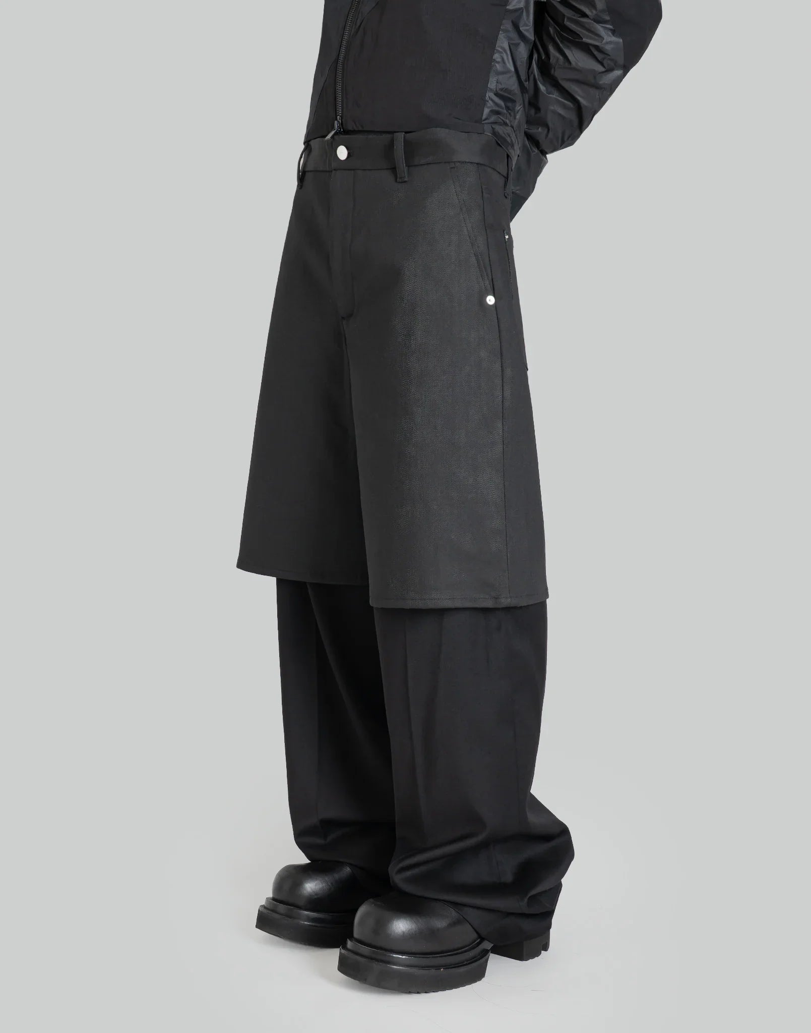 HELIOT EMIL DOPIO LAYERED TROUSERS – 082plus