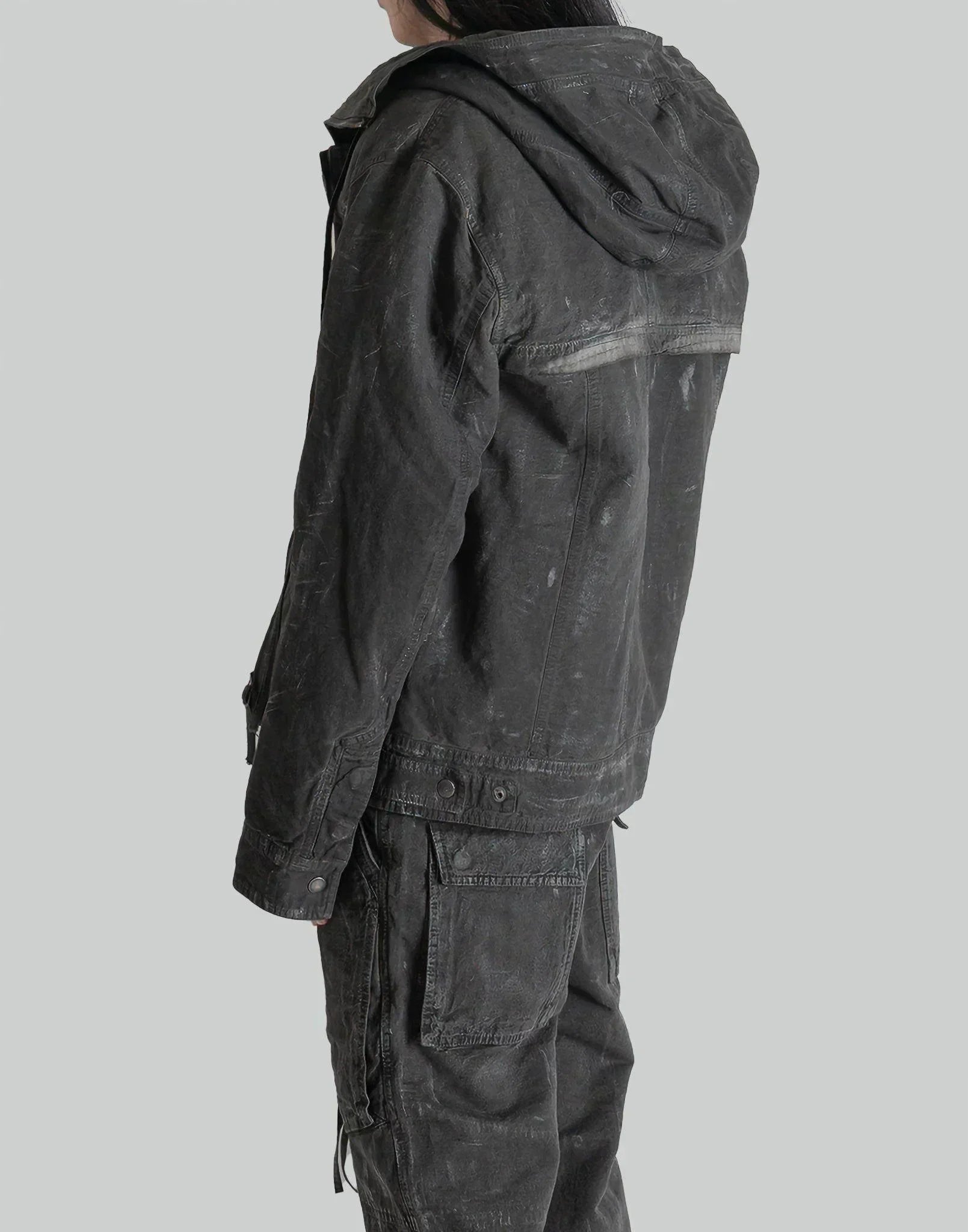 blackmerle - DOUBLE FRONT HOOD PARKA - 082plus