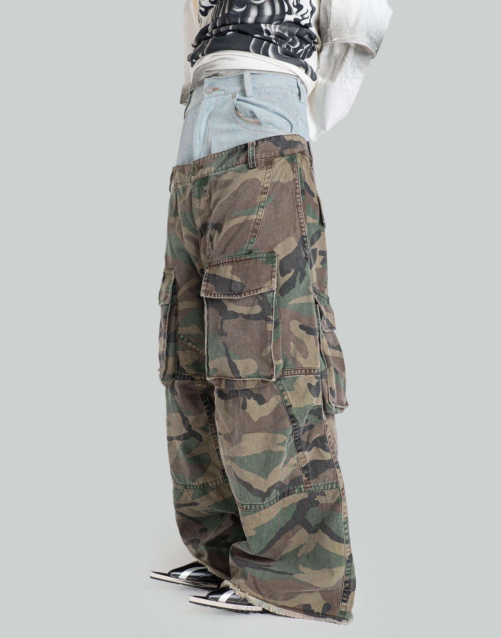 SANKUANZ - DOUBLE-LAYER WAIST CROPPED PANTS - 082plus