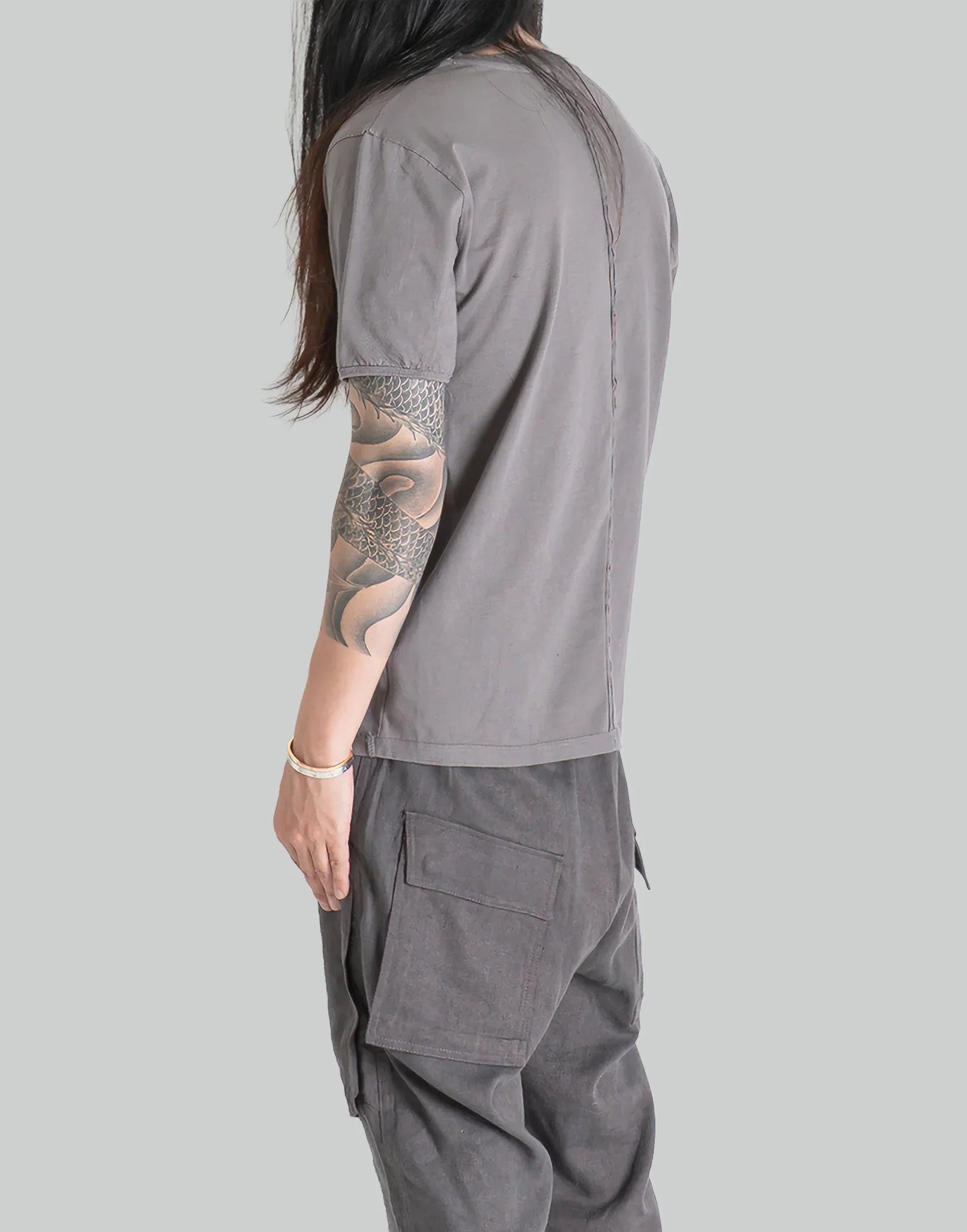 blackmerle - DOUBLE NECK TEE - 082plus
