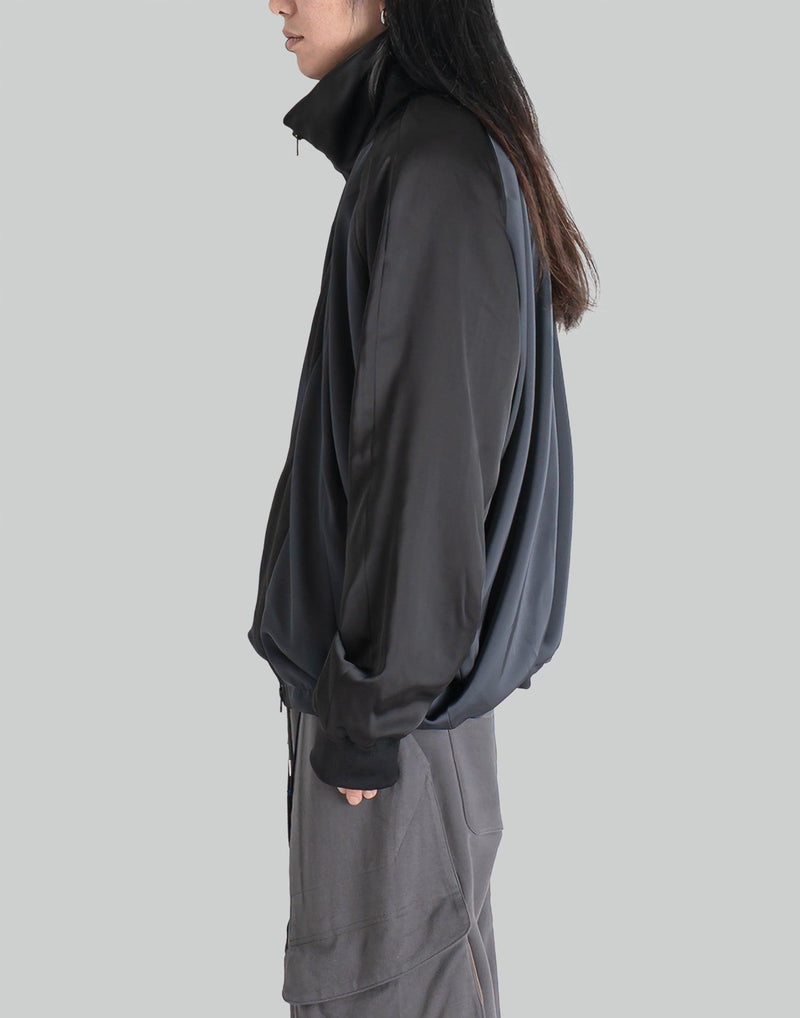 JiyongKim - DRAPED DOUBLE HEM TRACK JACKET - 082plus