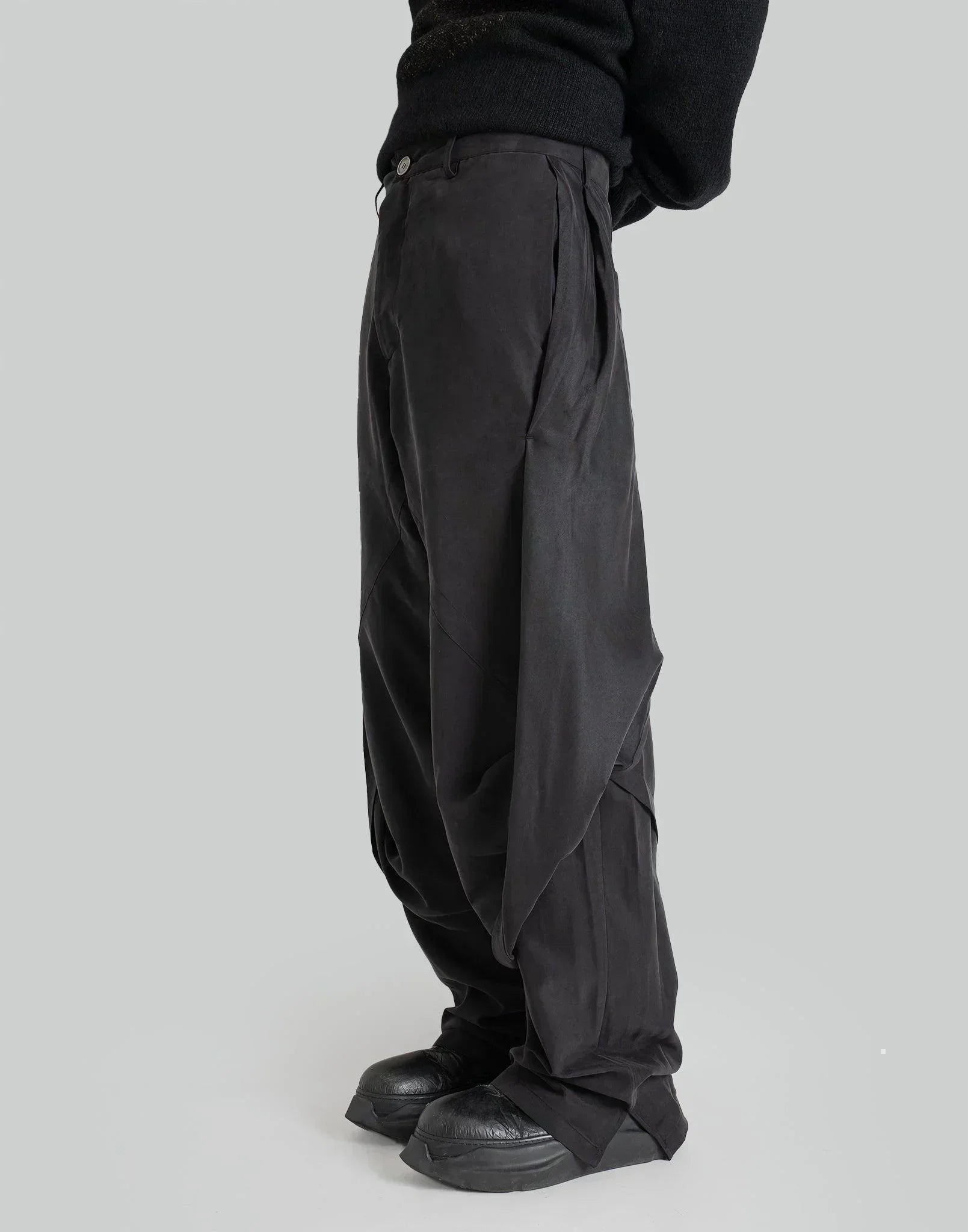 JiyongKim - DRAPED LAYERED TROUSERS - 082plus