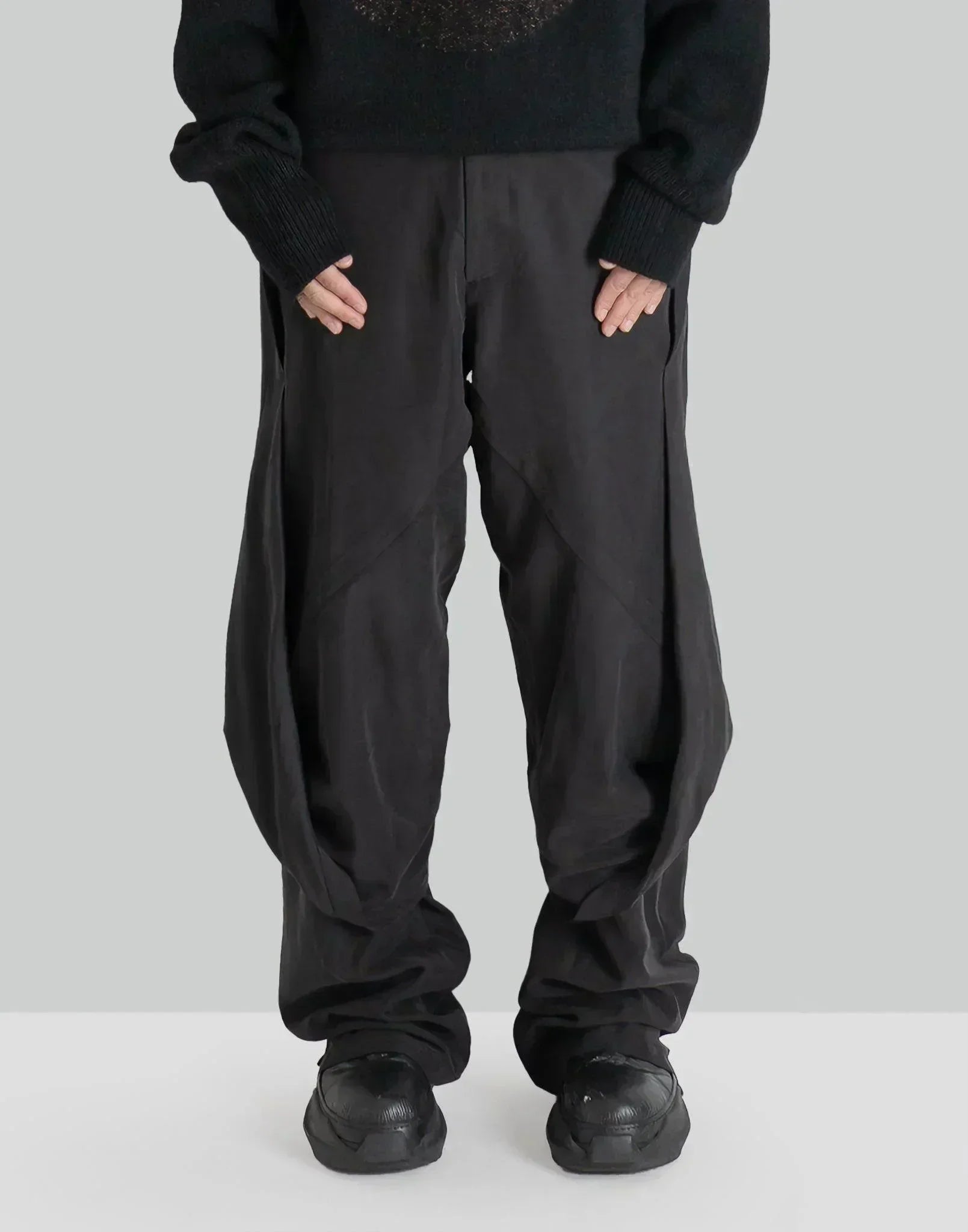 JiyongKim - DRAPED LAYERED TROUSERS - 082plus