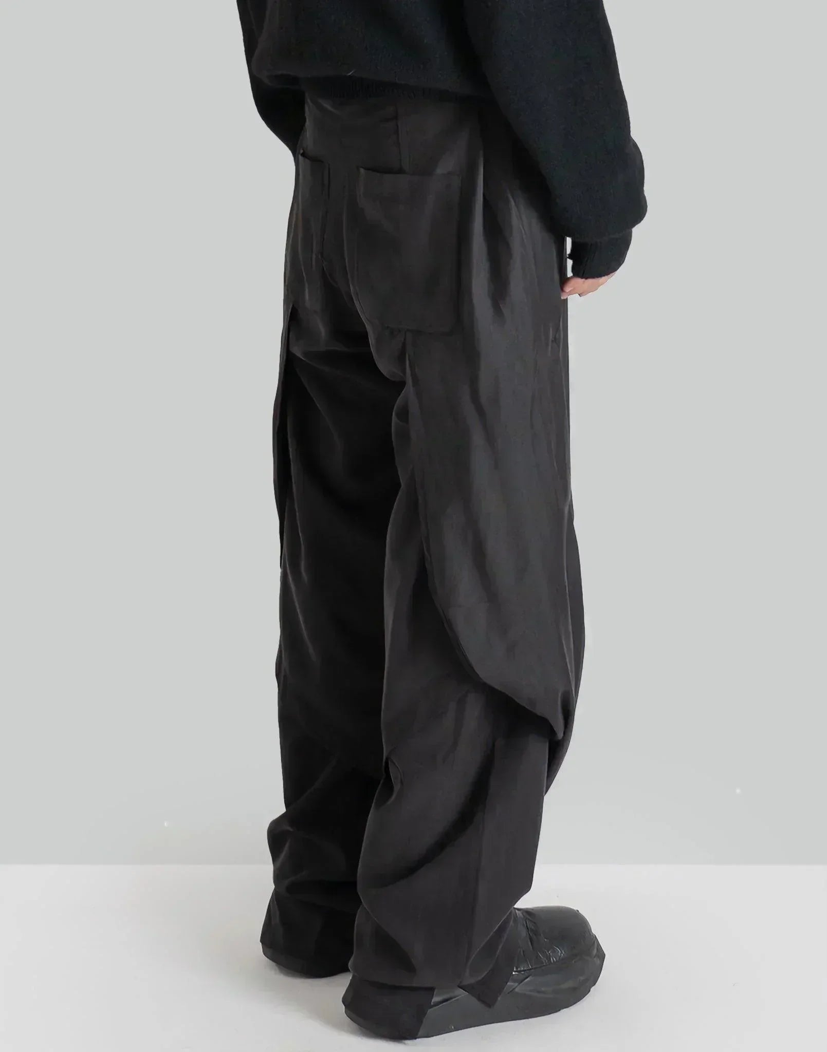 JiyongKim - DRAPED LAYERED TROUSERS - 082plus