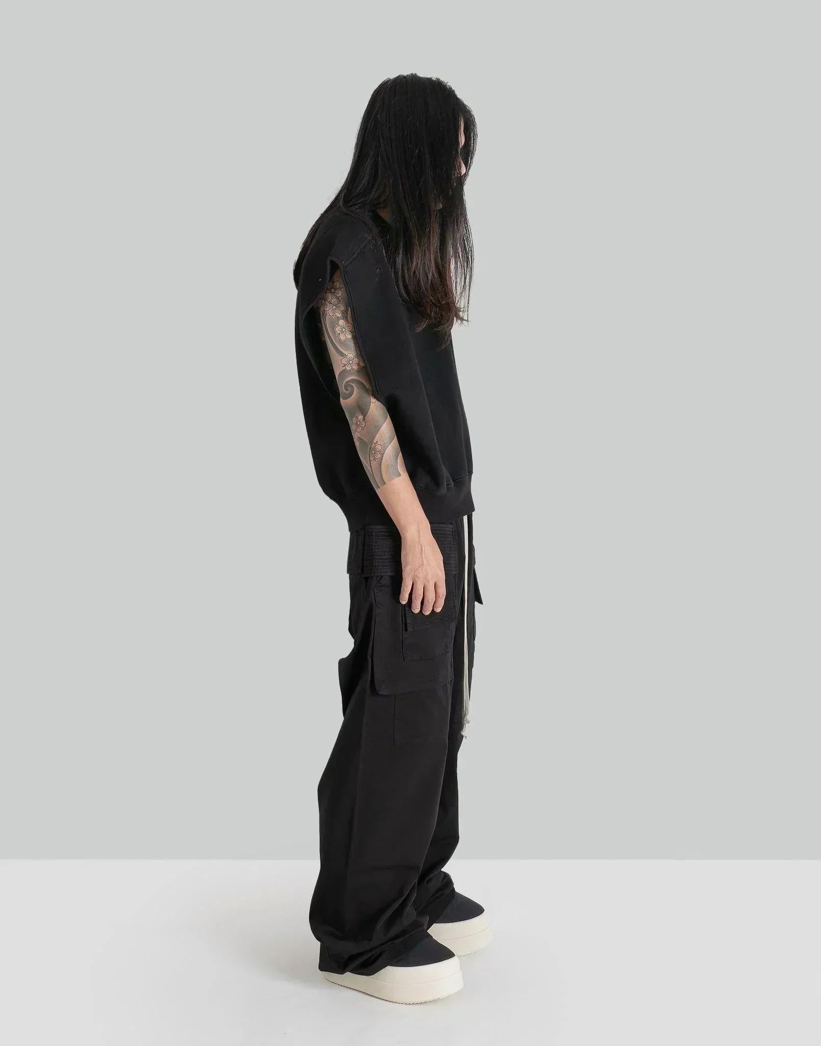 Rick Owens Drkshdw - CREATCH WIDE CARGO DRAWSTRING - 082plus