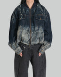 Deconstructed Gradient Denim Jacket