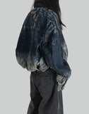 FENG CHEN WANG - Deconstructed Gradient Denim Jacket - 082plus