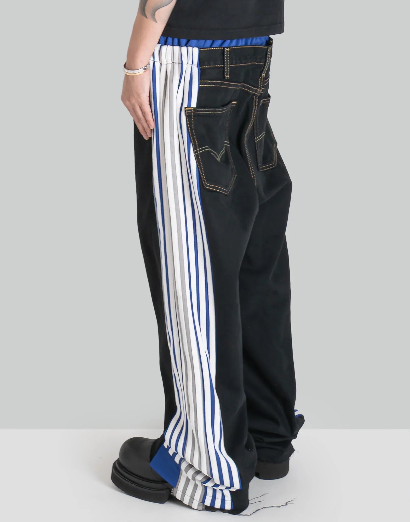 DISCOVERED - Docking Layered Track Denim Pants - 082plus