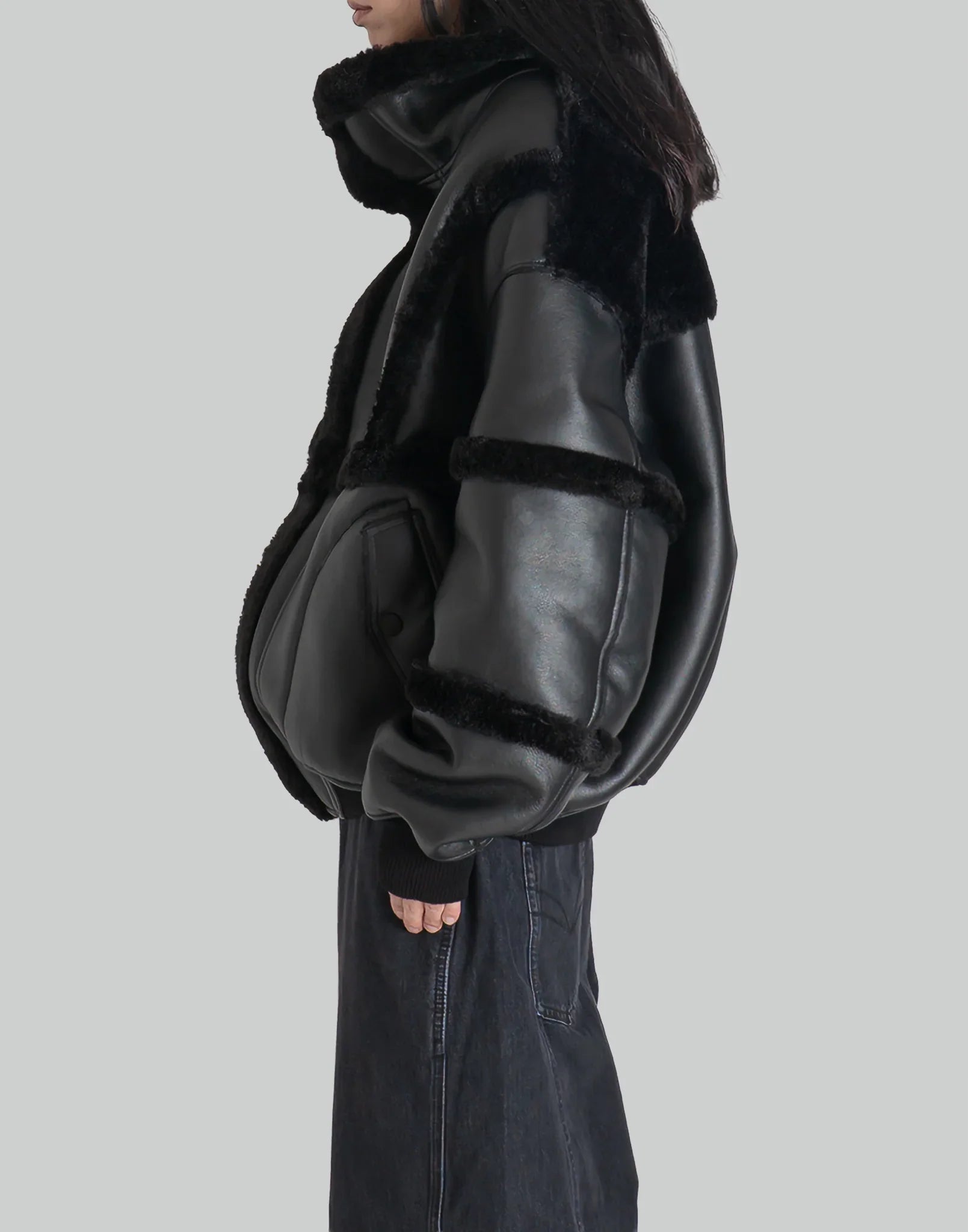 FENG CHEN WANG - Double Sided Sherpa Jacket - 082plus