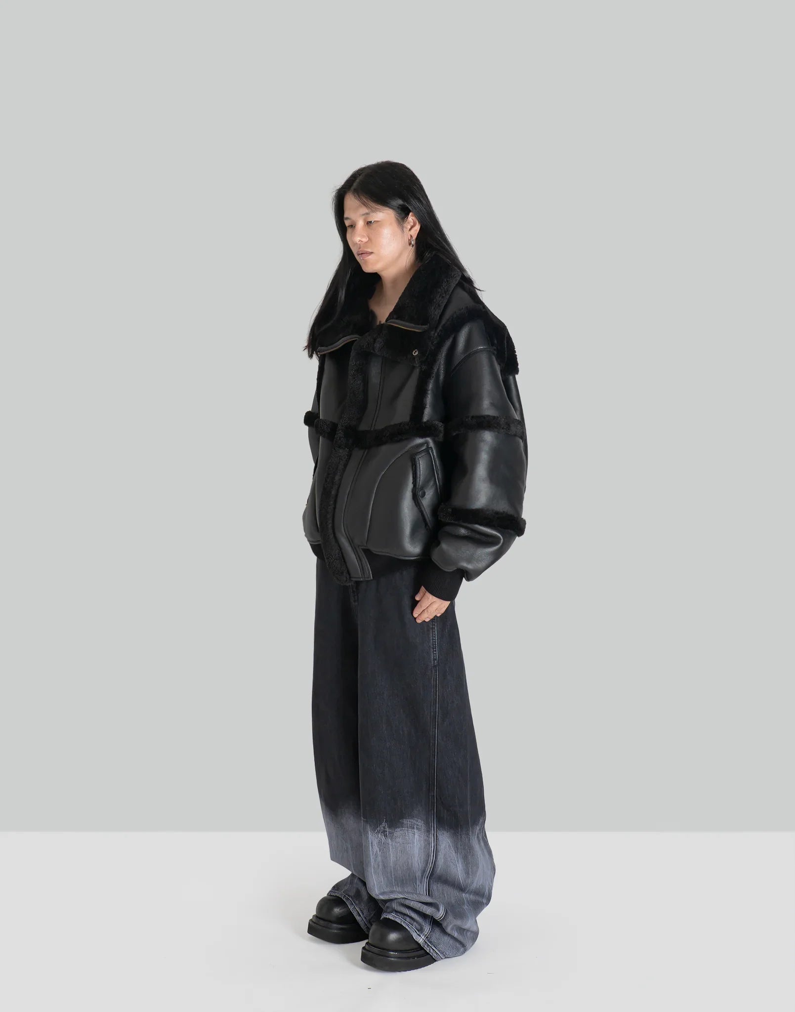 FENG CHEN WANG - Double Sided Sherpa Jacket - 082plus